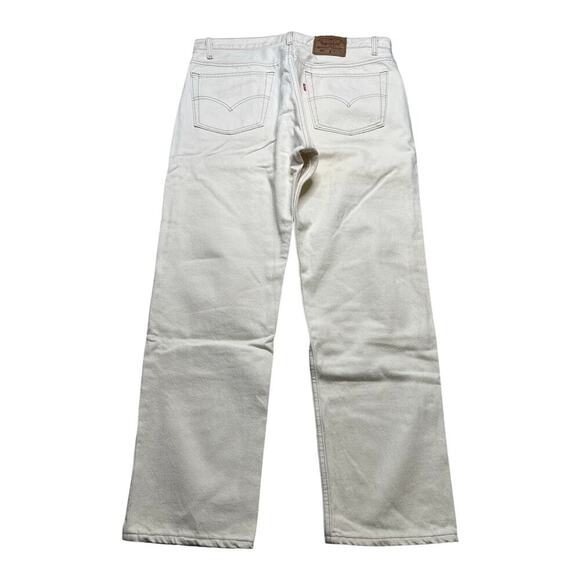 Levi's Other - Levis 501 Vintage 90s USA XX Straight Leg Jeans White Light Wash 38x30 Act 36x30